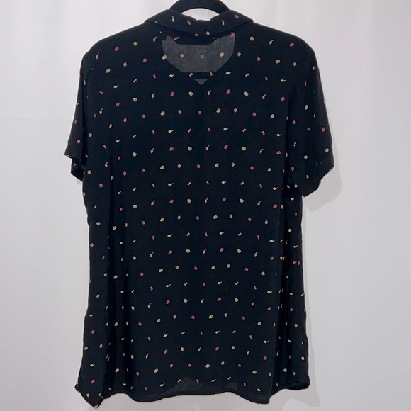 Harley-Davidson Tie Front print button down embroidered shirt blouse top 🏍️🦜 - Picture 9 of 10